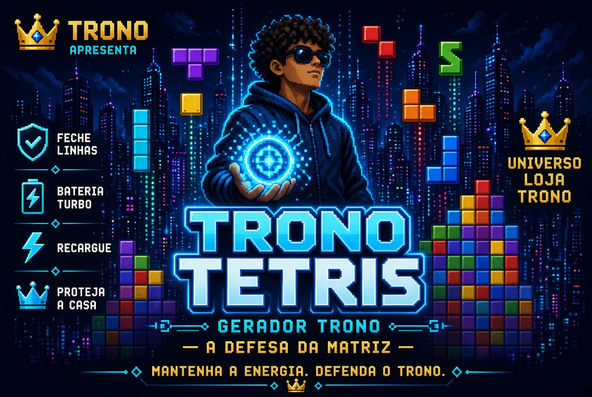 Capa Trono Tetris